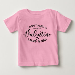 Funny Niedlich Valentine Baby Unisex Pink T-shirt