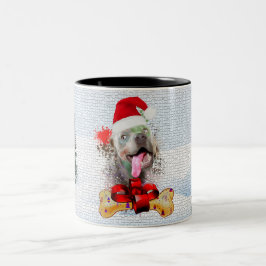 Funny Niedlich Weimaraner Hund Weihnachten Zweifarbige Tasse