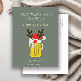 Funny Niedlich Wonderful Time For Rein Bierwein We Feiertagspostkarte
