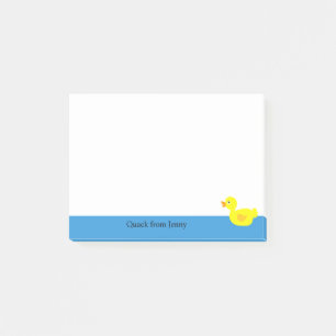 Funny Niedlich Yellow Duck Animal Individuelle Nam Post-it Klebezettel