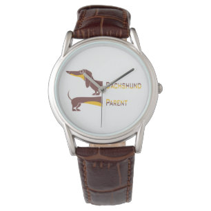 Funny niedliche Dackel für Langhundeeltern Armbanduhr