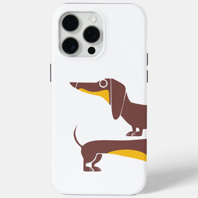 Funny niedliche Dackel für Langhundeeltern Case-Mate iPhone Hülle (Rückseite)