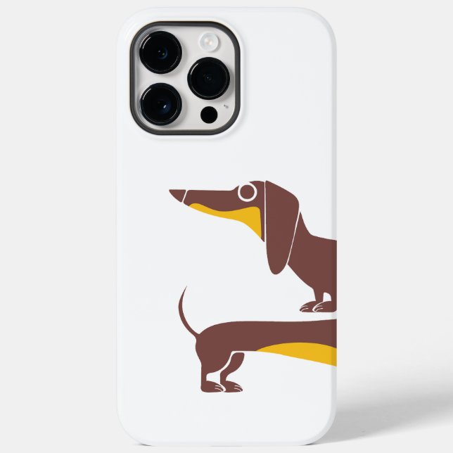 Funny niedliche Dackel für Langhundeeltern Case-Mate iPhone Hülle (Rückseite)