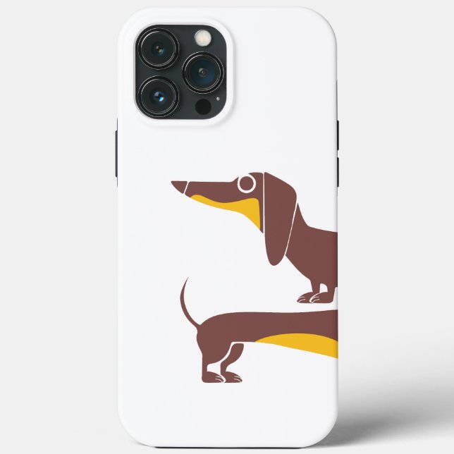 Funny niedliche Dackel für Langhundeeltern Case-Mate iPhone Hülle (Rückseite)