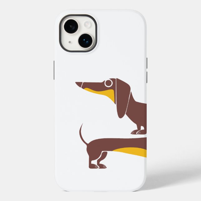 Funny niedliche Dackel für Langhundeeltern Case-Mate iPhone Hülle (Rückseite)