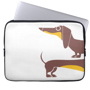 Funny niedliche Dackel für Langhundeeltern Laptopschutzhülle