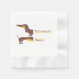 Funny niedliche Dackel für Langhundeeltern Serviette