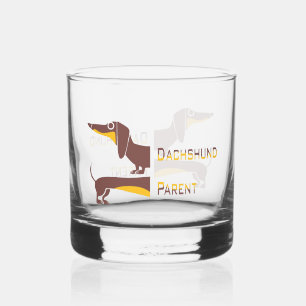 Funny niedliche Dackel für Langhundeeltern Whiskyglas