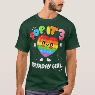 Funny Niedliche Geburtstag Girl Pop 3. Geburtstag  T-Shirt