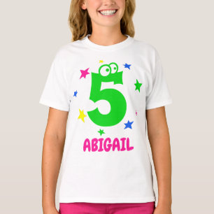 Funny Niedliche Geburtstag TShirt Name Number Eyeb