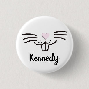 Funny niedliche Grill individuelle Name Ostereierj Button