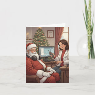 Funny/Niedliche Weihnachtskarte für Audiologen! Karte