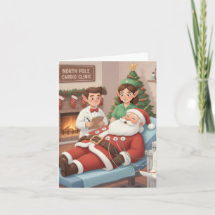 Funny/Niedliche Weihnachtskarte für EKG Techs Karte