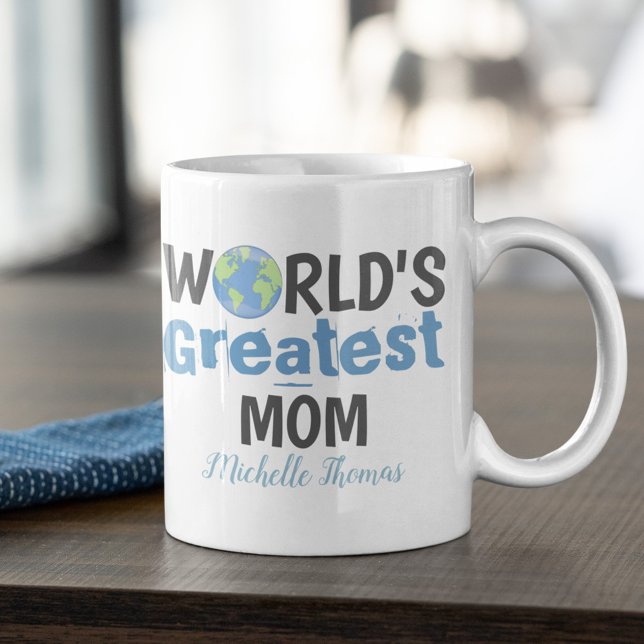 Funny Niedliche Weltbeste Mama Custom Kaffeetasse (Worlds Greatest Mom. Custom Mug. )