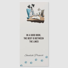 Funny Niedlicher Dalmatiner Dog Lesezeichen mit Zi Magnetkarte