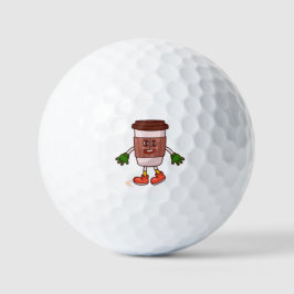 Funny Niedlicher Kaffee Golfball