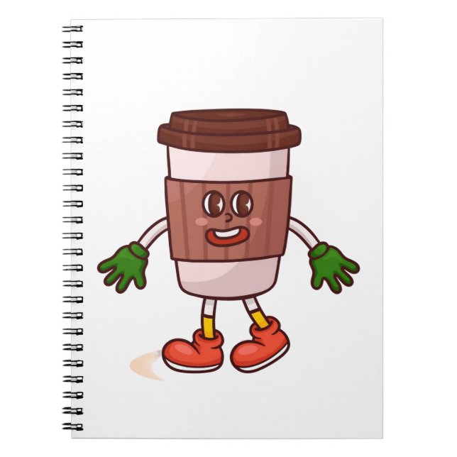 Funny Niedlicher Kaffee Notizblock (Vorderseite)