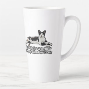 Funny niedliches Katzenmem für Katzenbesitzer und Milchtasse