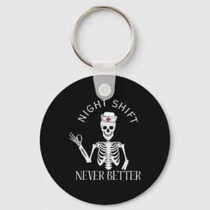 Funny Night Shift Nurse Icu Rn Er Cvicu Nicu Ed Np Schlüsselanhänger