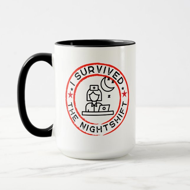 Funny Nightshift Nurse Tasse (Links)