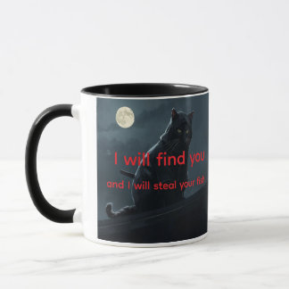 Funny Ninja Cat Meme Customizable Coffee Mug Tasse
