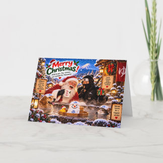 Funny Ninja Christmas Card Karte