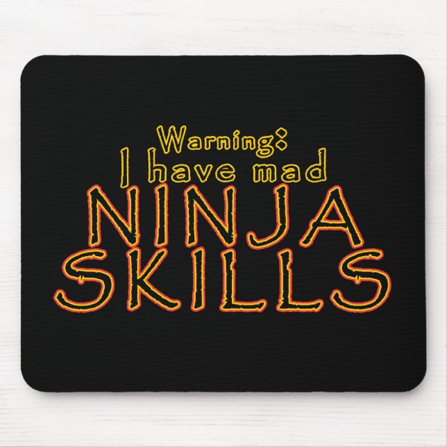 Funny Ninja Joke Mousepad (Vorne)