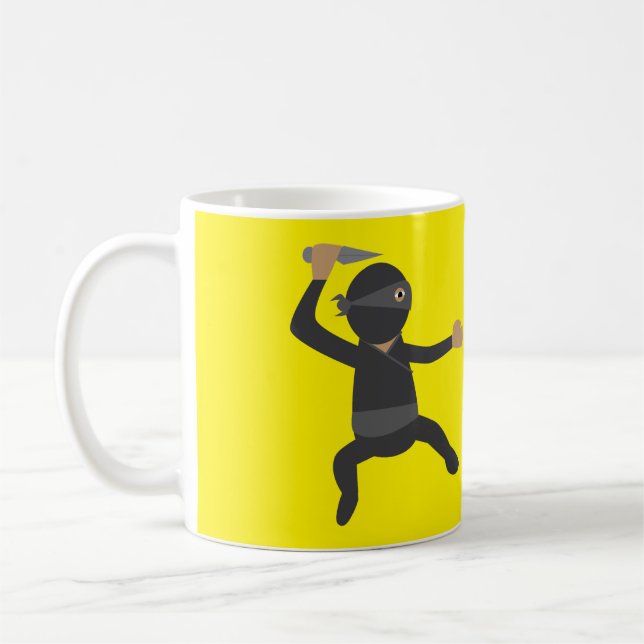 Funny Ninja Kaffeetasse (Links)