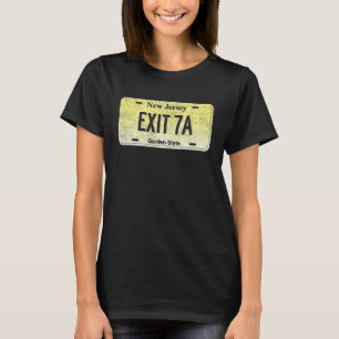Funny NJ Staat Vanity License Plate EXIT 7A T-Shirt