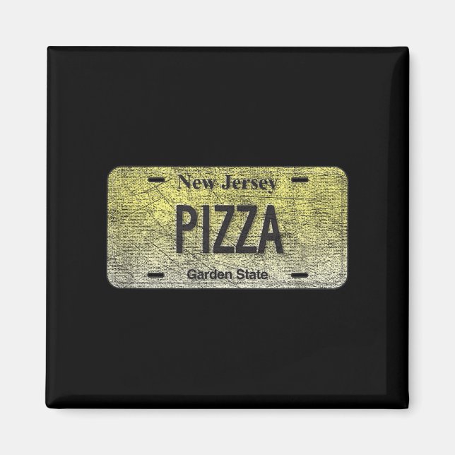 Funny Nj State Vanity License Plate Zza  Magnet (Vorne)