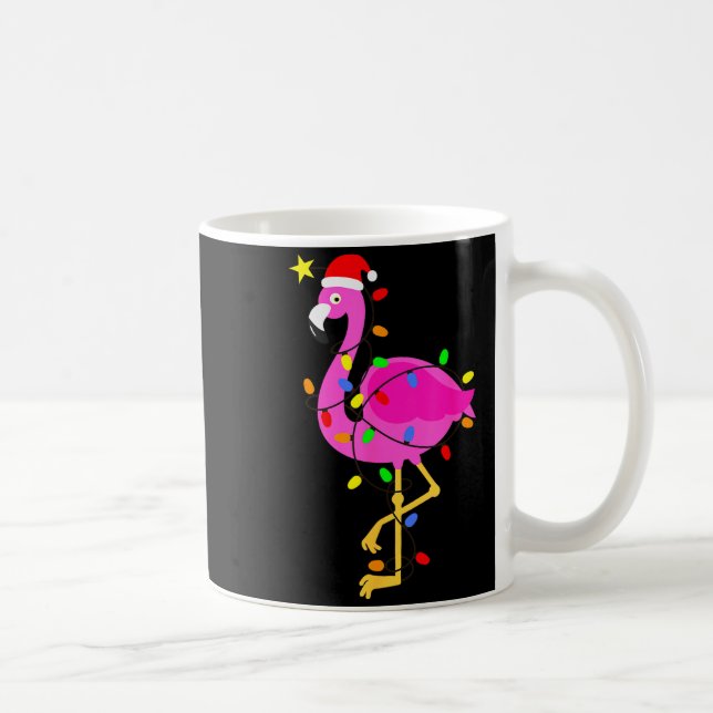 Funny Nk Flamingo In Santa Hat Christmas In July M Kaffeetasse (Rechts)