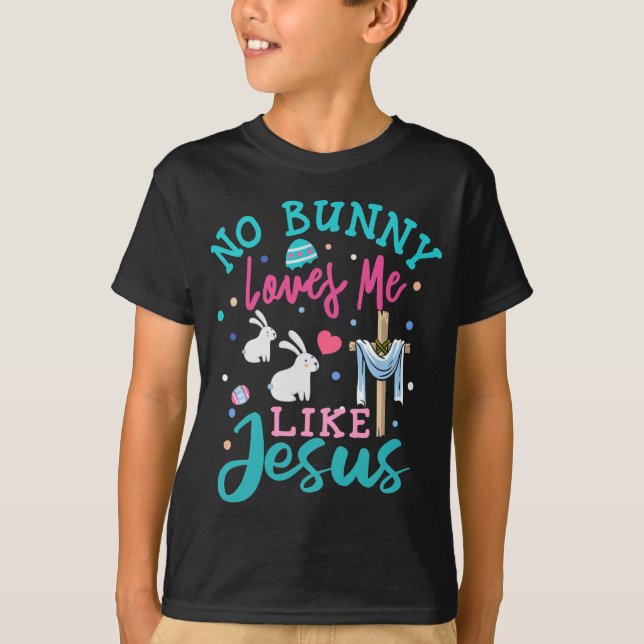 Funny no Bunny Lieben Ich mag Jesus Christliches G T-Shirt (Vorderseite)