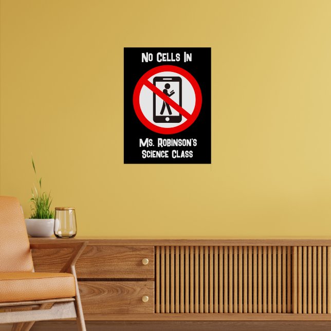 Funny No Cells im Science Room Poster (Wohnzimmer 2)