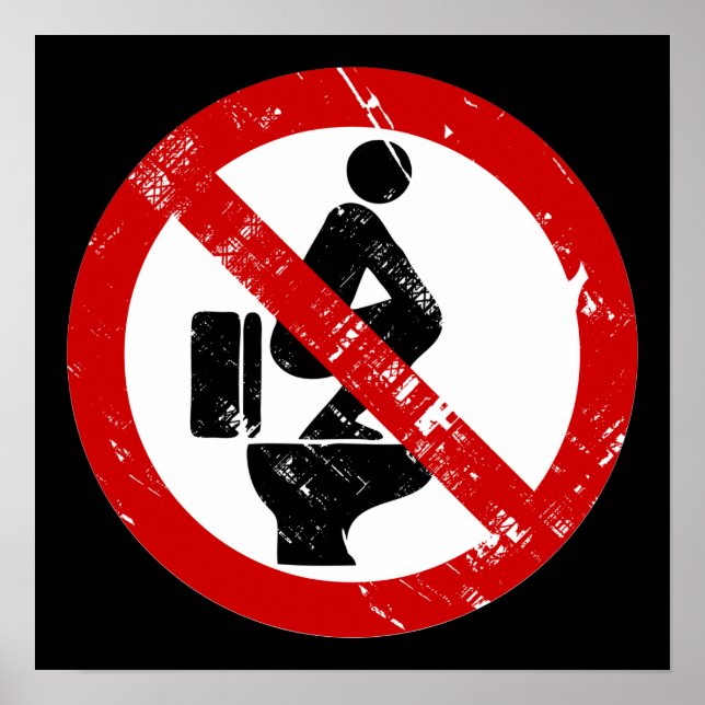 Funny NO Feed on Seat ⚠ Thai ⚠ Poster (Vorne)