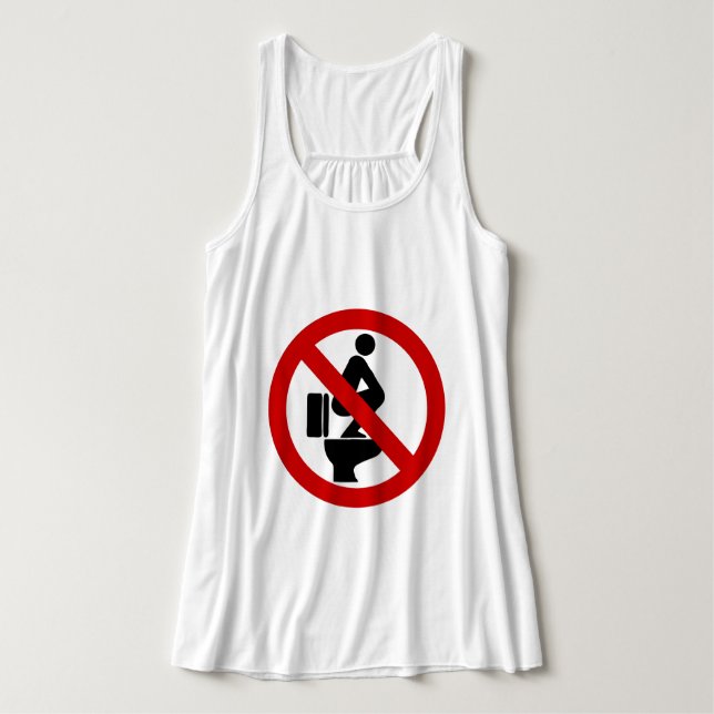 Funny NO Feed on Seat ⚠ Thai ⚠ Tank Top (Design Vorderseite)