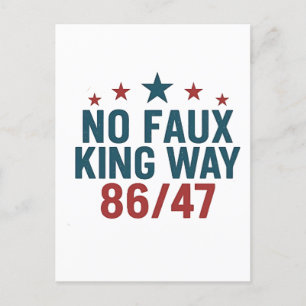 Funny no Imitats King Way 86 47 4. Juli Feiertagspostkarte