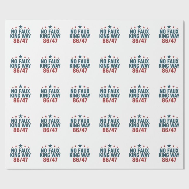 Funny no Imitats King Way 86 47 4. Juli Geschenkpapier (Flach)