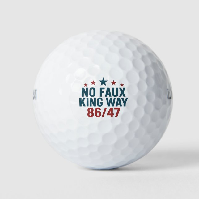 Funny no Imitats King Way 86 47 4. Juli Golfball (Vorderseite)