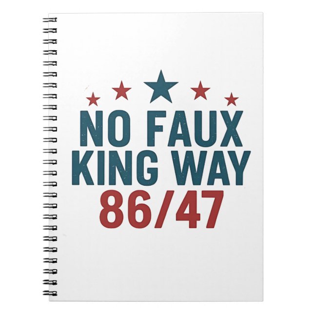 Funny no Imitats King Way 86 47 4. Juli Notizblock (Vorderseite)