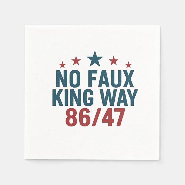 Funny no Imitats King Way 86 47 4. Juli Serviette (Vorderseite)