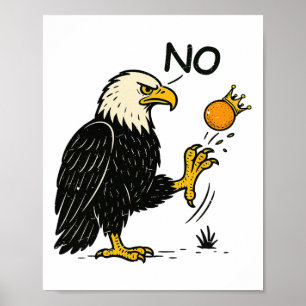 Funny No Kings in America Shirt - Retro politisch Poster