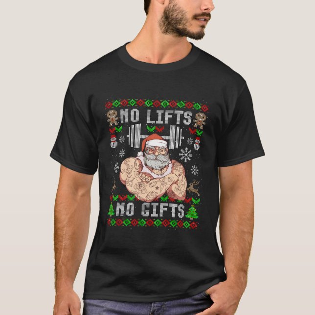 Funny No Lifts Keine Geschenke Übel Workout Powerl T-Shirt (Vorderseite)