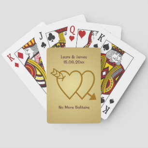 Funny No more Solitaire Wedding Hearts Card Deck Spielkarten