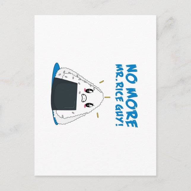 Funny No Rice Typ Postkarte (Vorderseite)
