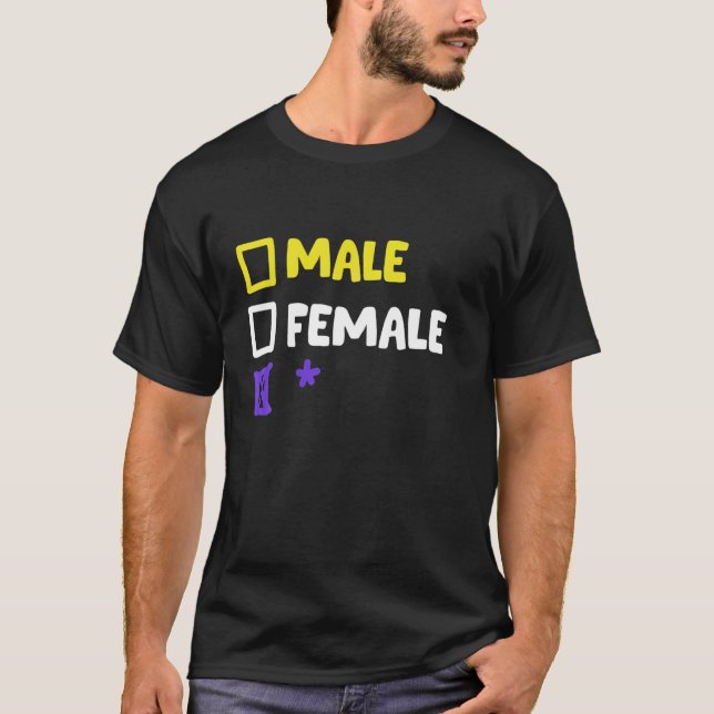 Funny Nonbinary und Transgender T-Shirt (Vorderseite)