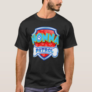 Funny Nonna Patrol Hund Mama, Vater für Männer Fra T-Shirt