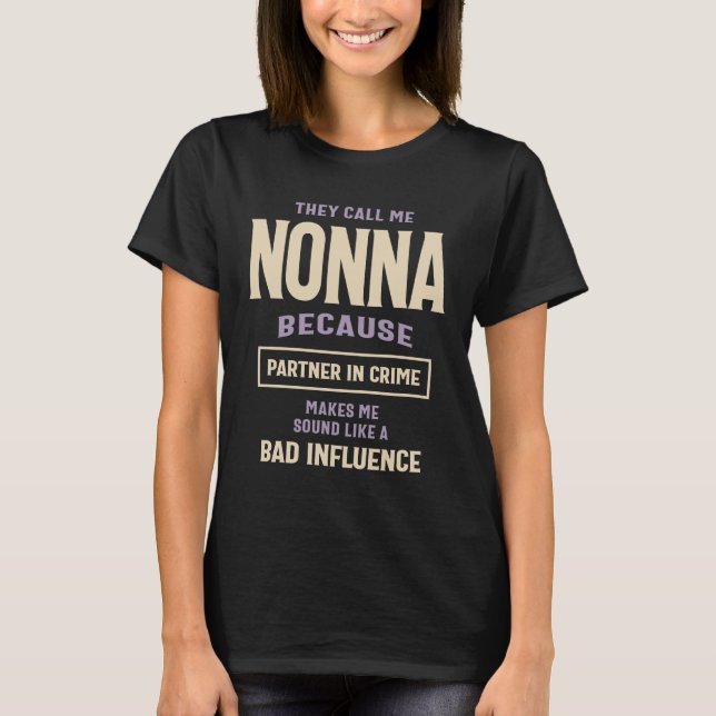 Funny Nonna T-Shirt (Vorderseite)