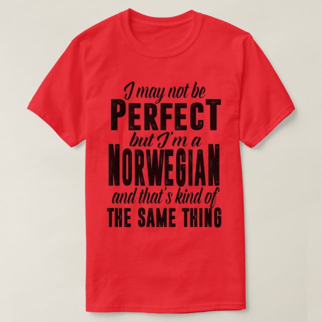 Funny Norwegen Gift Viking  T-Shirt (Design vorne)