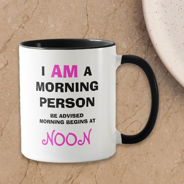 Funny Not a Morning Person Tasse (Von Creator hochgeladen)