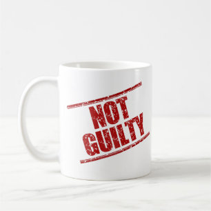 Funny Not Guilty Spaß Kaffeetasse